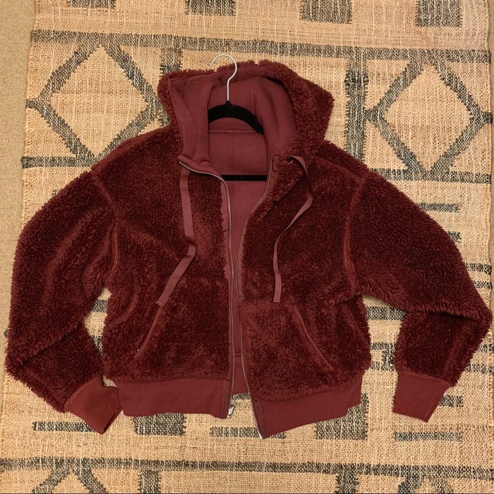 Athleta cozy Sherpa reversible jacket